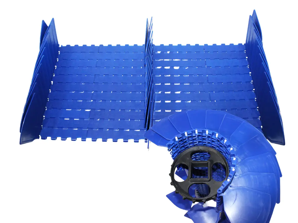 Sidewalls-Plastic-Modular-Conveyor-Belting-Flights