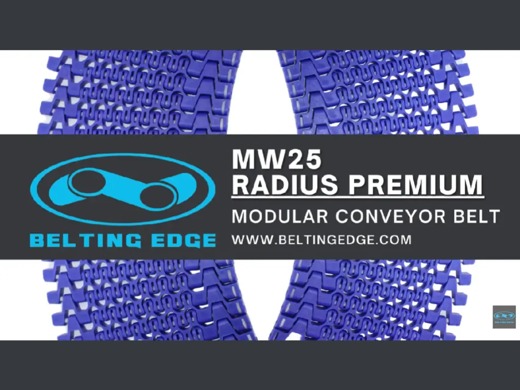 plastic modular radius premium conveyor belt video