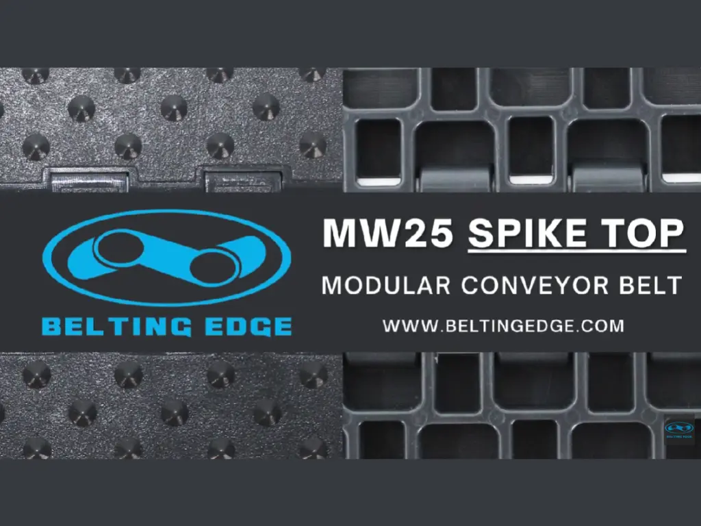 plastic modular spike top conveyor belt video